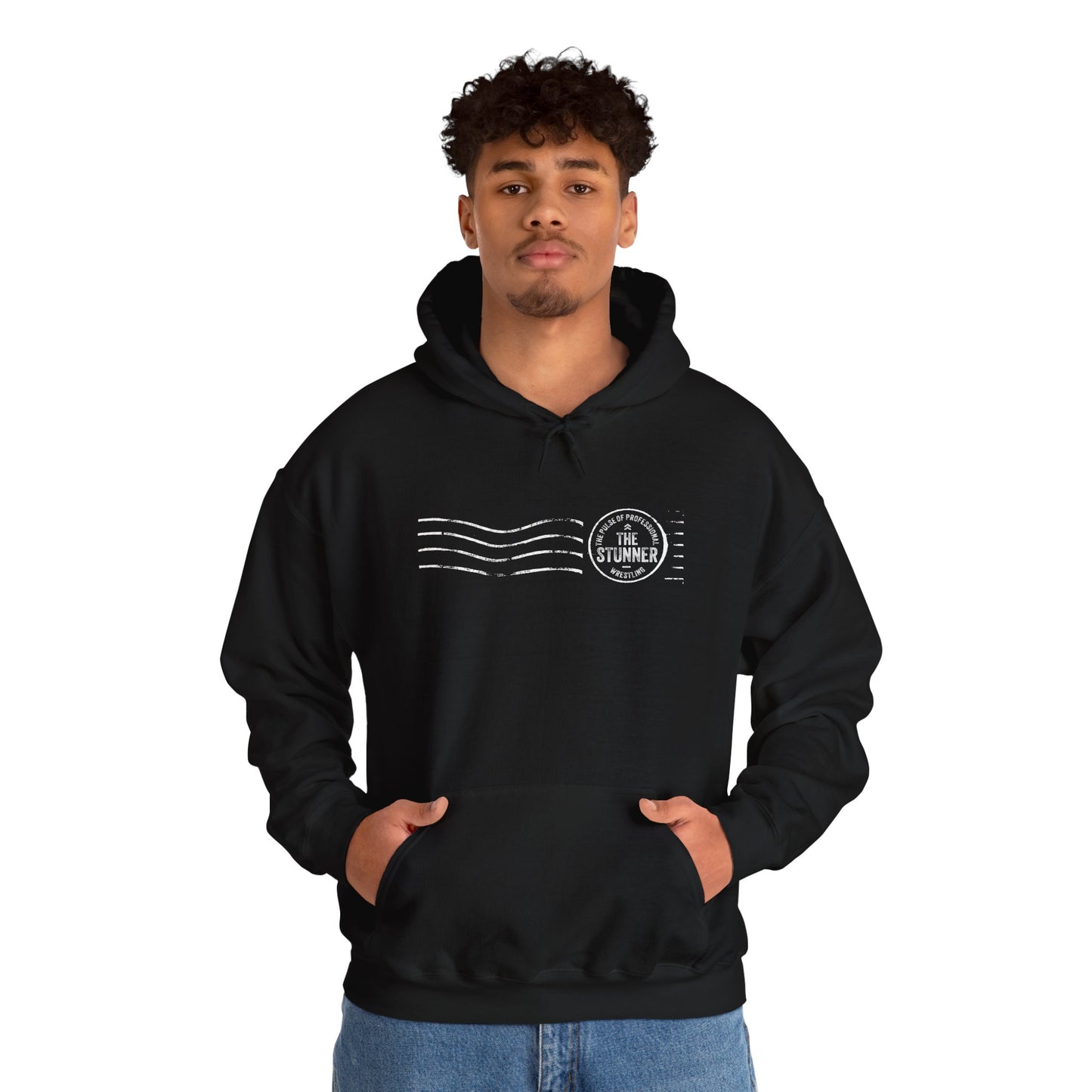 The Stunner Stamp Hoodie (Black/White)