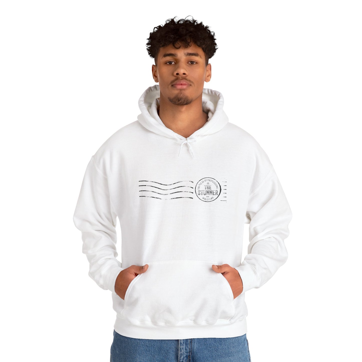 The Stunner Stamp Hoodie (Black/White)