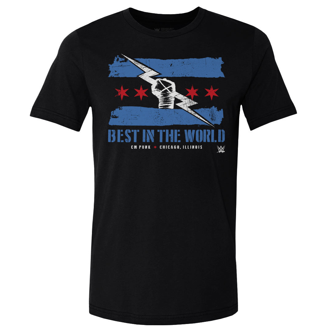CM Punk Logo Flag WHT