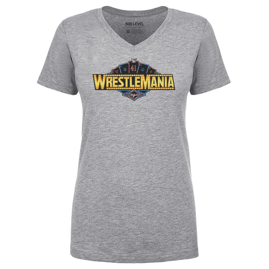 Wrestlemania 41 Las Vegas Logo WHT
