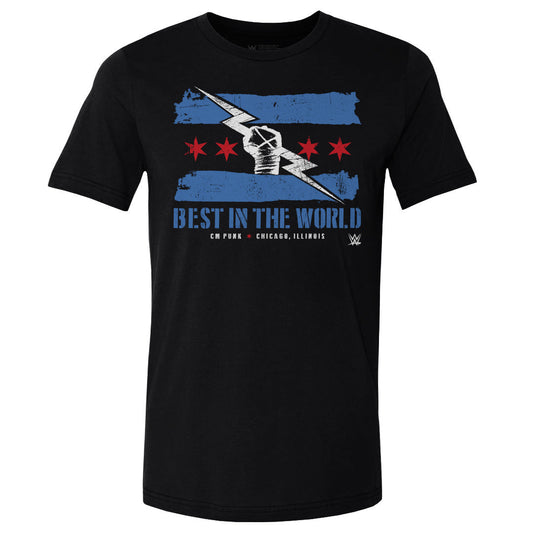 CM Punk Logo Flag WHT