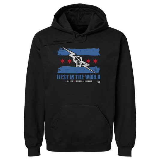 CM Punk Logo Flag WHT